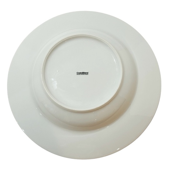 CRATE & BARREL Serving dish/bowl Vegetable medley Garden Cream Colorful Like new - Picture 14 of 14